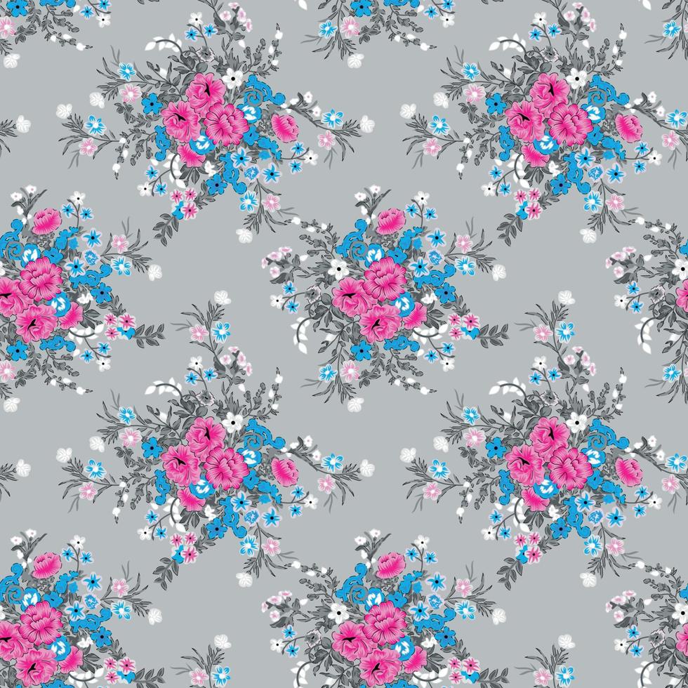 mooi waterverf bloemen patronen Aan kleurrijk achtergrond. textiel patroon ontwerp vector