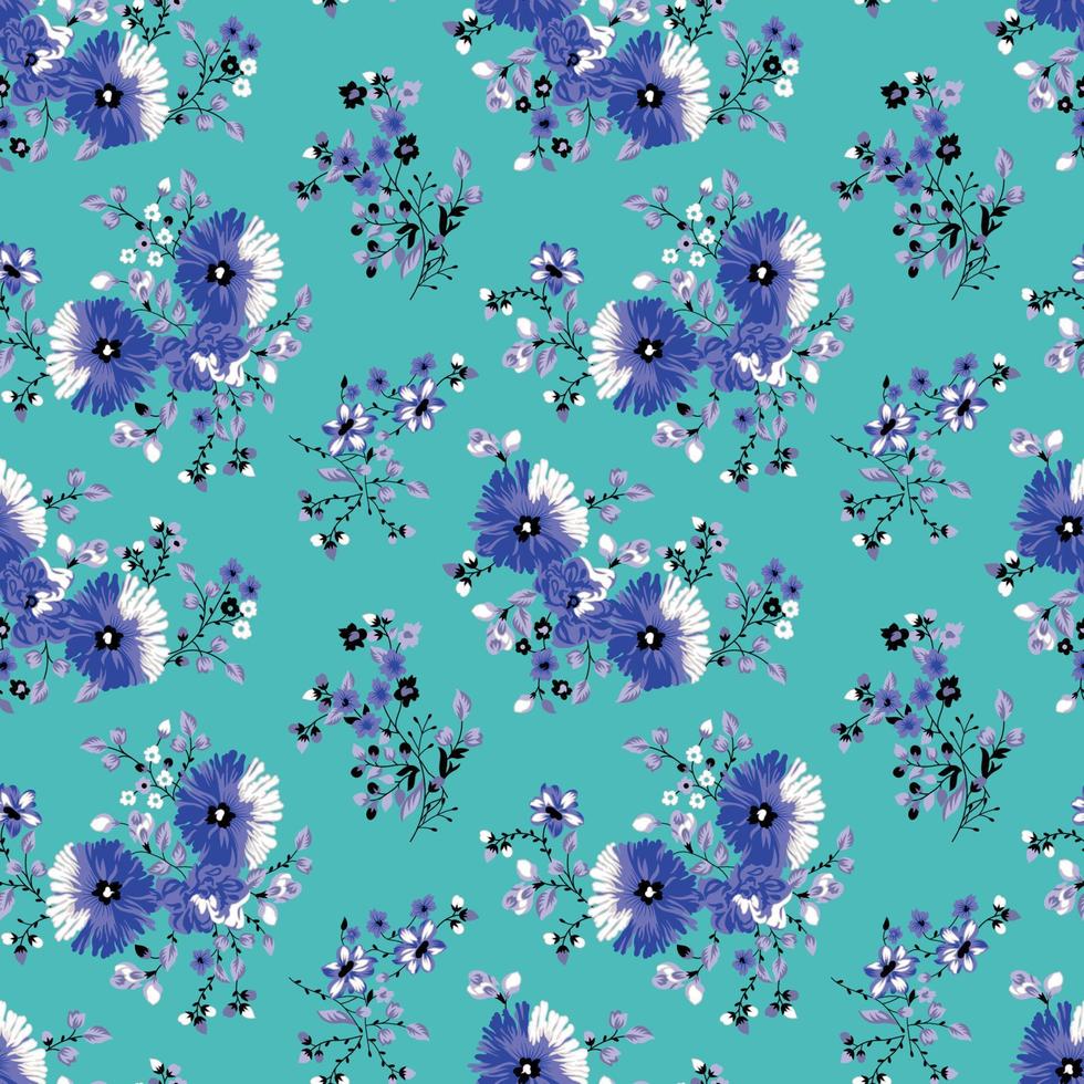 mooi waterverf bloemen patronen Aan kleurrijk achtergrond. patroon ontwerp vector