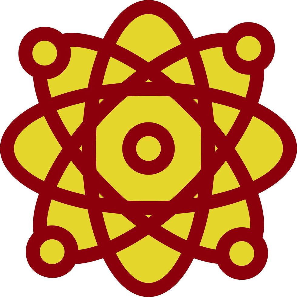 atomen glyph icoon vector