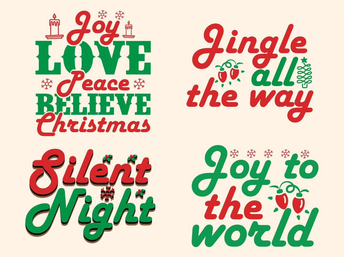 Kerstmis SVG t-shirt ontwerp set, Kerstmis citaat ontwerp, retro t-shirt ontwerp, vrolijk Kerstmis t-shirt vector
