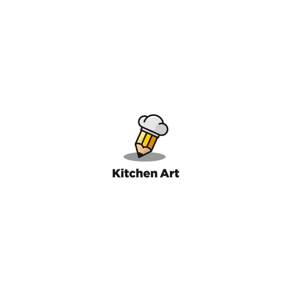 keuken kunst logo vector ontwerpen