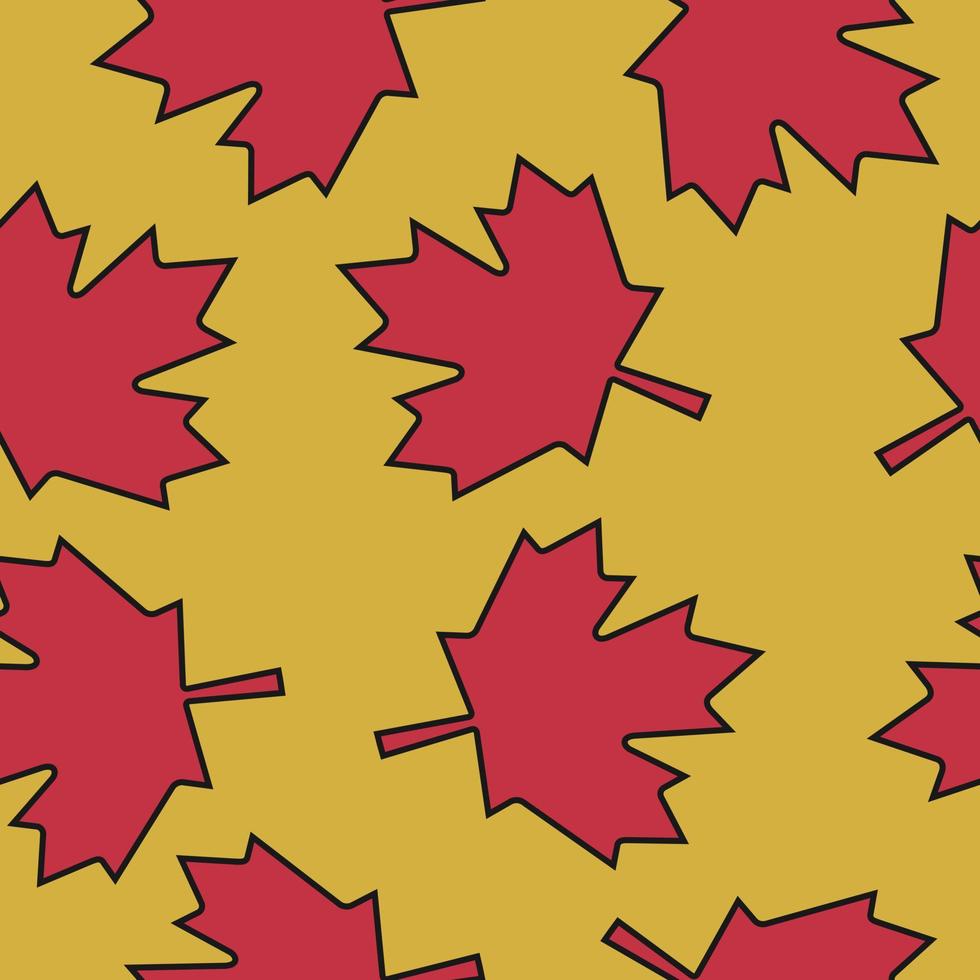 rood esdoorn- bladeren naadloos vector illustratie patroon achtergrond ontwerp voor gebruik backdrop omhulsel papier textiel allemaal over- kleding stof en anderen.