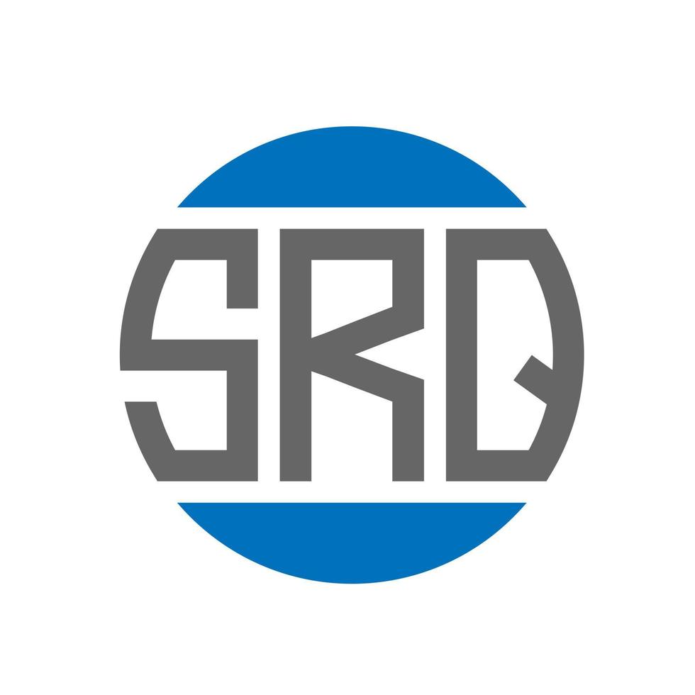 srq brief logo ontwerp Aan wit achtergrond. srq creatief initialen cirkel logo concept. srq brief ontwerp. vector