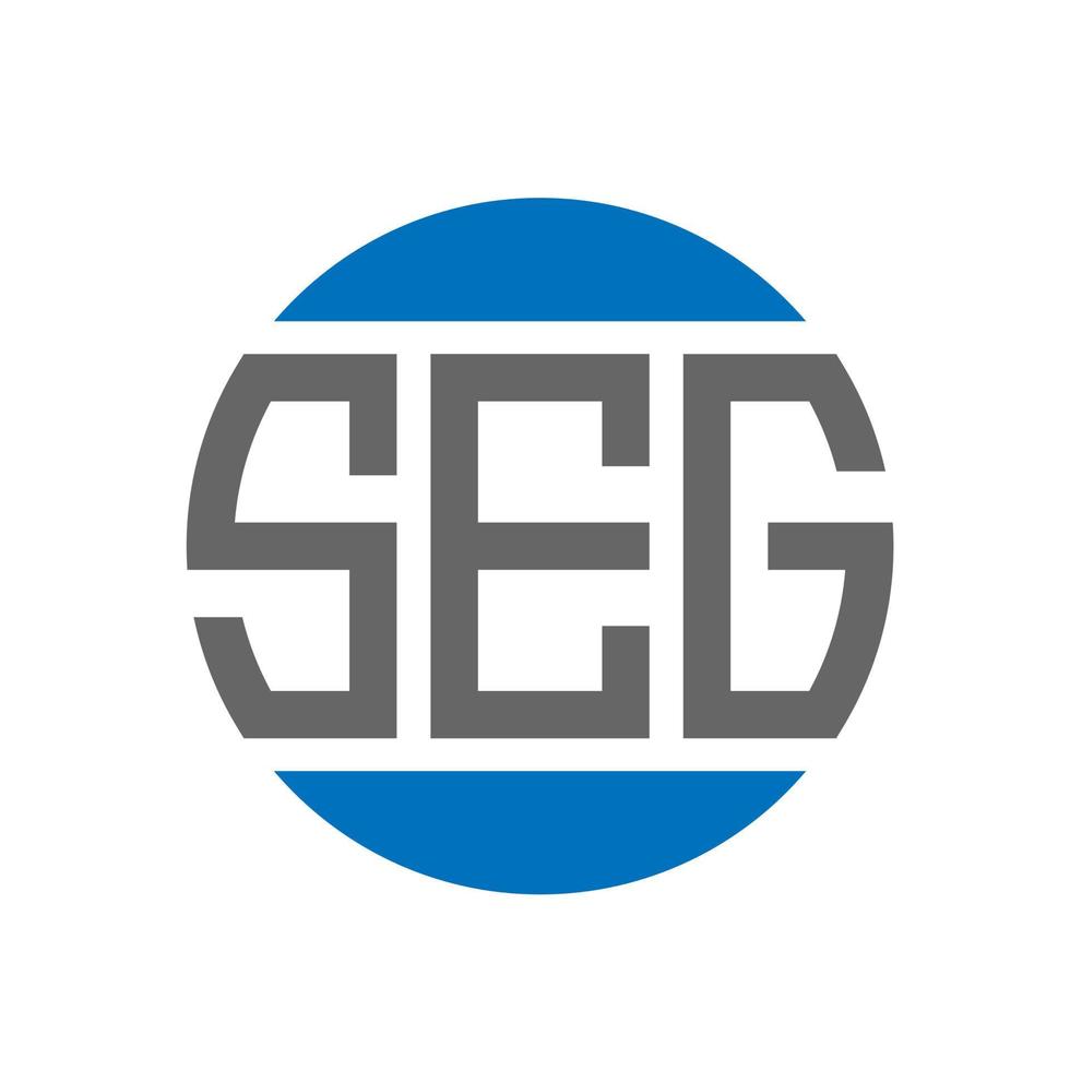 seg brief logo ontwerp Aan wit achtergrond. seg creatief initialen cirkel logo concept. seg brief ontwerp. vector