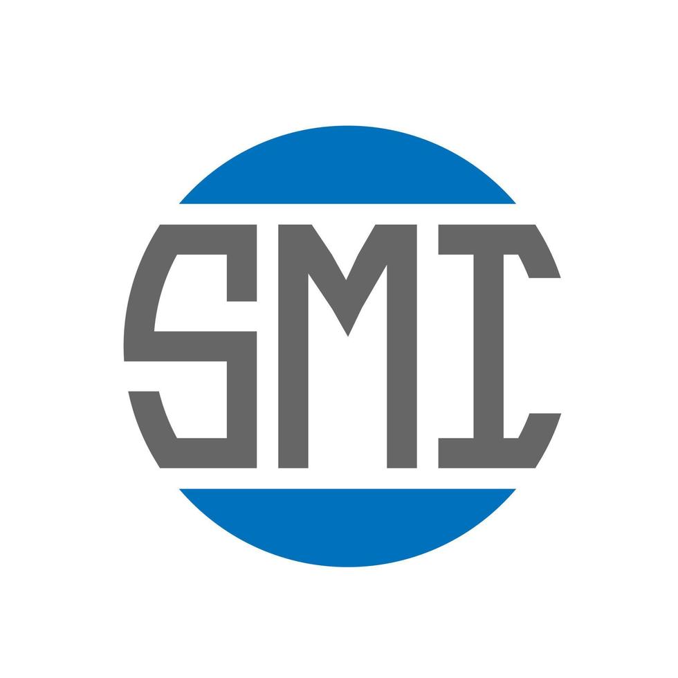 smi brief logo ontwerp Aan wit achtergrond. smi creatief initialen cirkel logo concept. smi brief ontwerp. vector