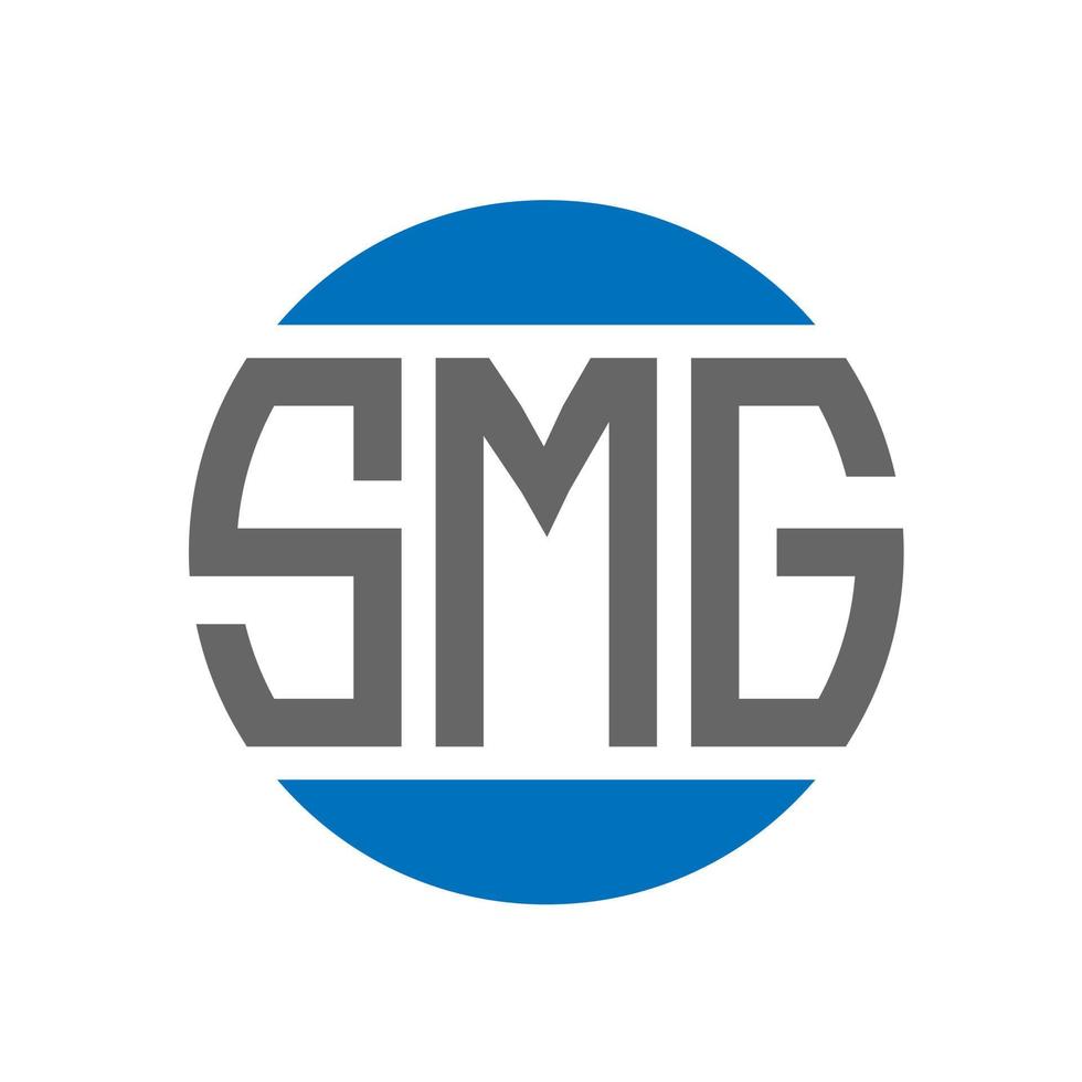 smg brief logo ontwerp Aan wit achtergrond. smg creatief initialen cirkel logo concept. smg brief ontwerp. vector