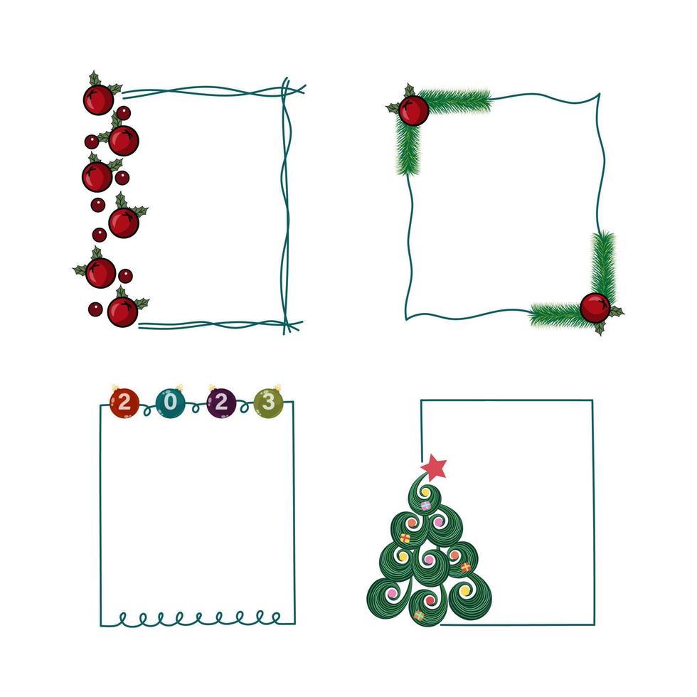 vakantie lijsten, brief naar de kerstman claus vector