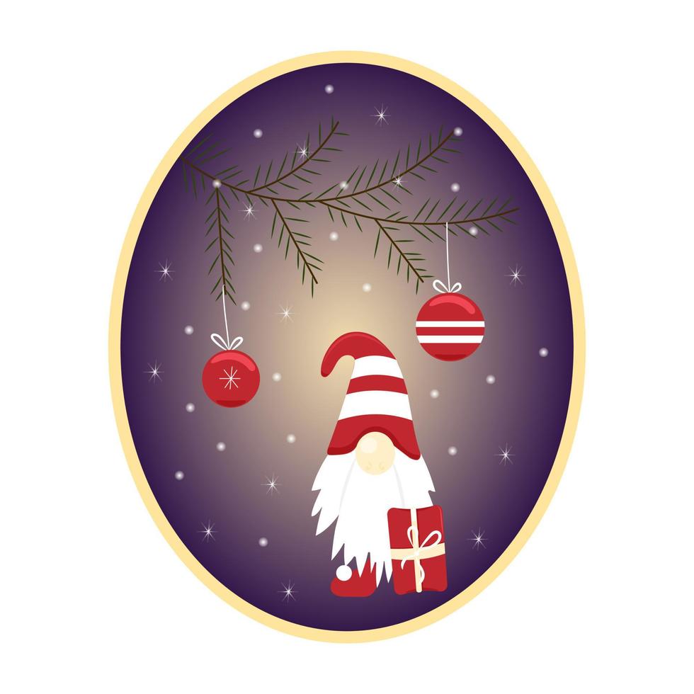 Kerstmis kaart. vector illustratie