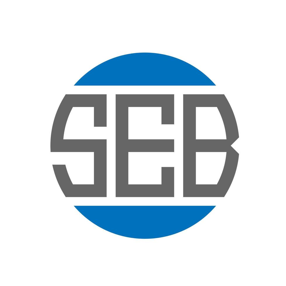 seb brief logo ontwerp Aan wit achtergrond. seb creatief initialen cirkel logo concept. seb brief ontwerp. vector