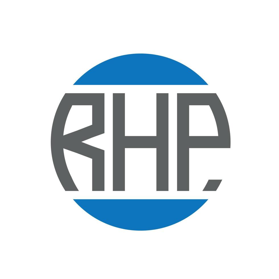 rhp brief logo ontwerp Aan wit achtergrond. rhp creatief initialen cirkel logo concept. rhp brief ontwerp. vector