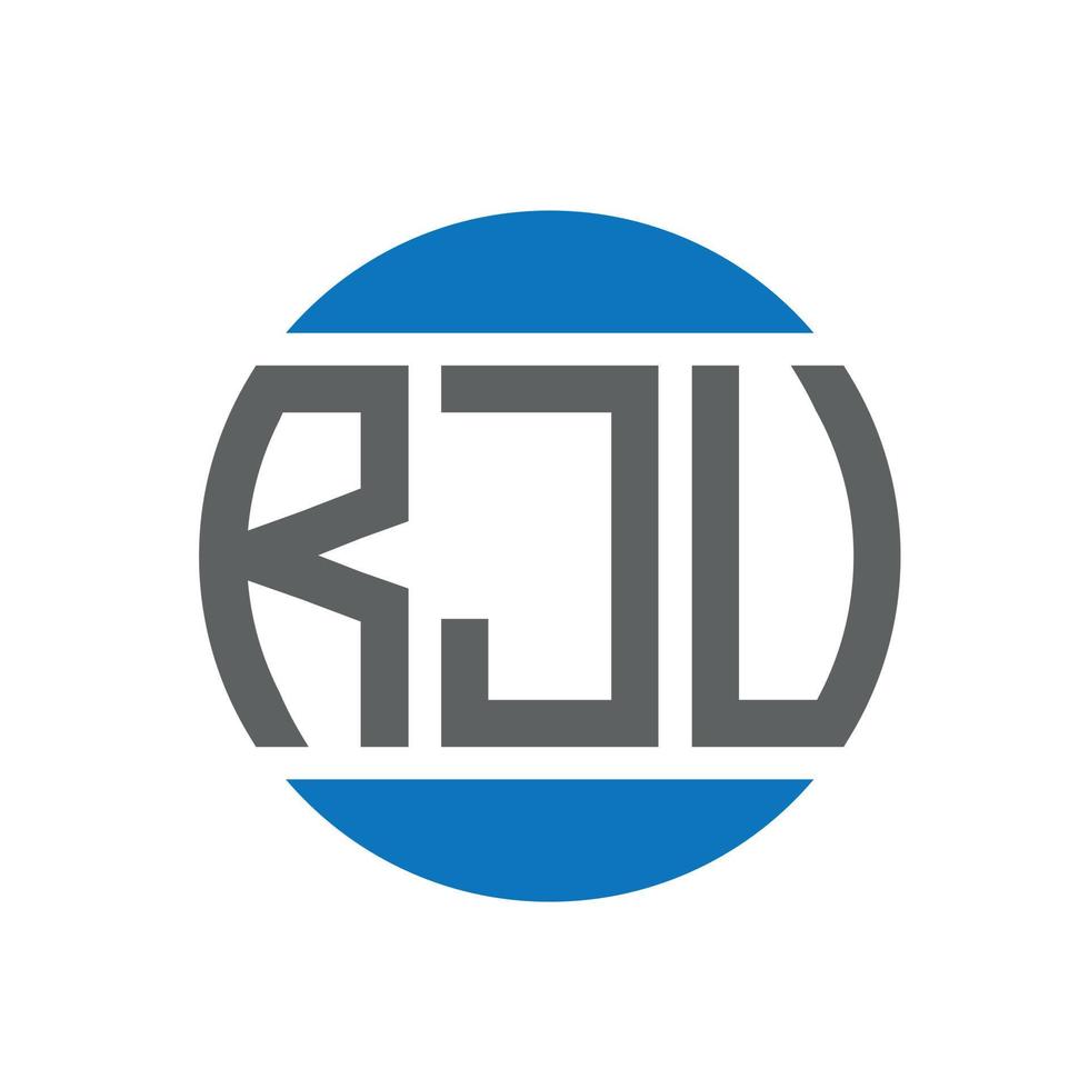 rju brief logo ontwerp Aan wit achtergrond. rju creatief initialen cirkel logo concept. rju brief ontwerp. vector