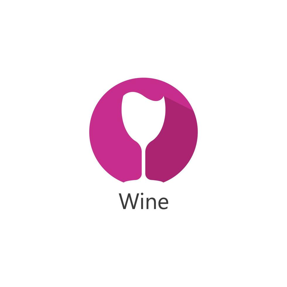 wijn logo ontwerp sjabloon. vector illustratie