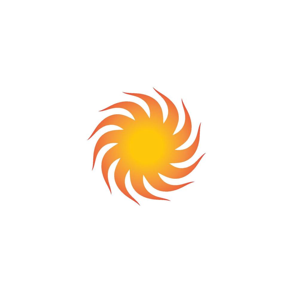 zon logo icoon vector illustratie