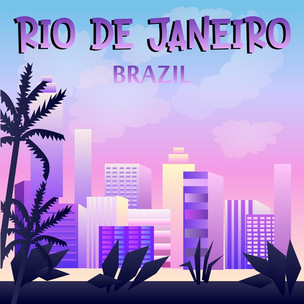 Rio de Janeiro teken vector