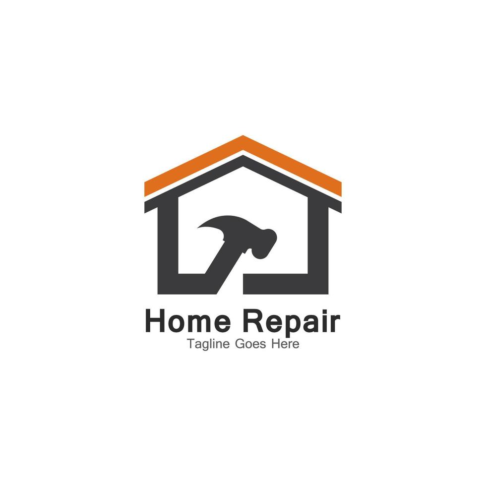 huis reparatie logo sjabloon vector icoon