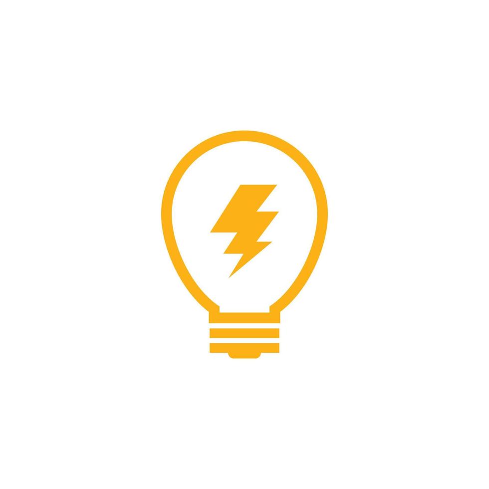 licht lamp logo sjabloon vector icoon illustratie
