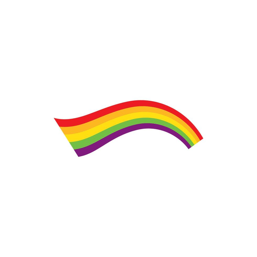 regenboog logo sjabloon vector icoon illustratie