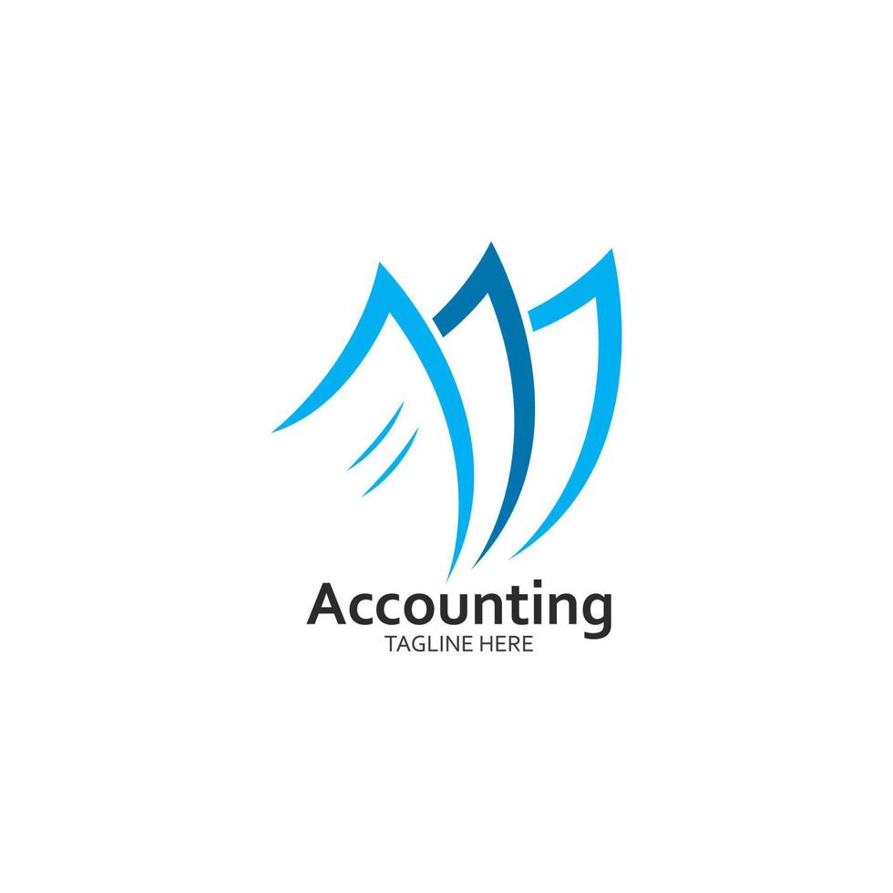 bedrijf accounting en financieel logo sjabloon vector illustratie