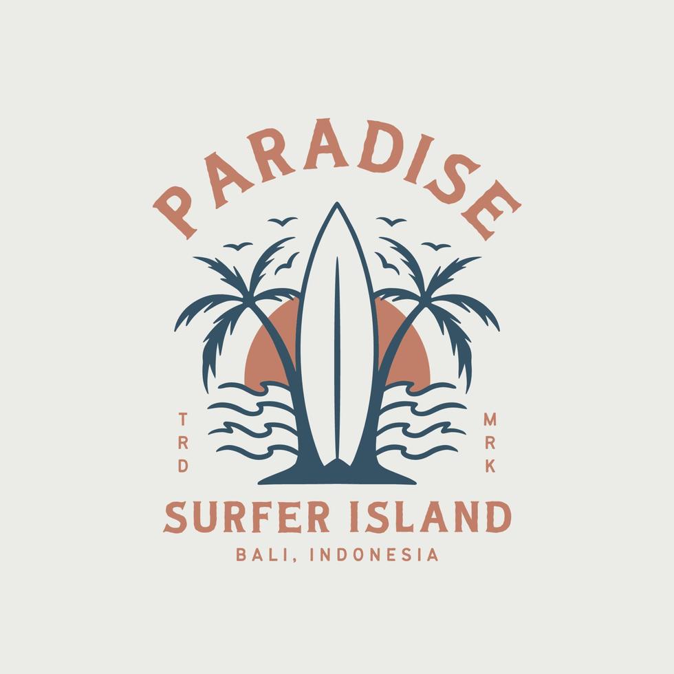 surfen logo ontwerp sjabloon voor surfen club, surfen winkel, surfen koopwaar vector