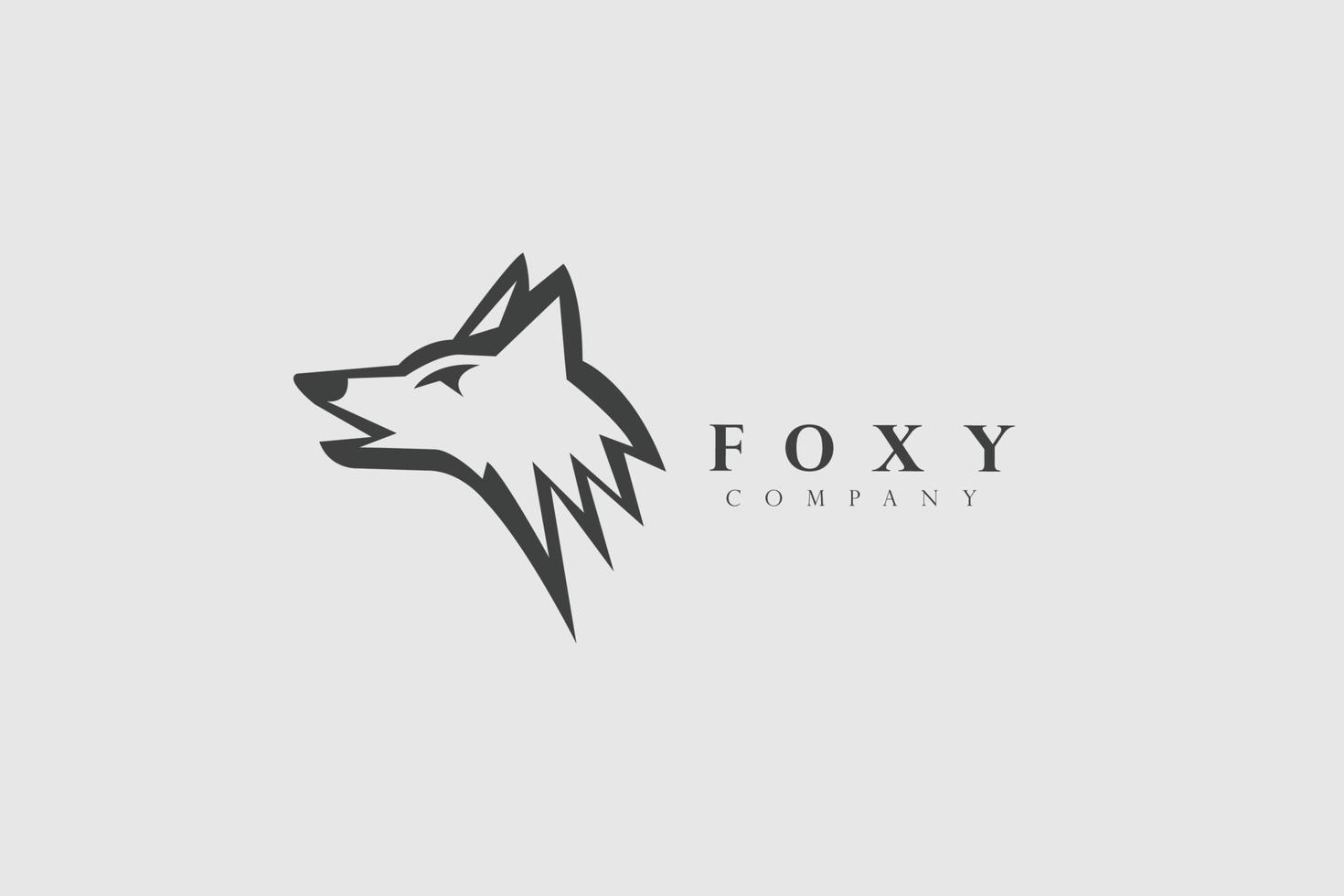 wolf hoofd mascotte logo ontwerp vector