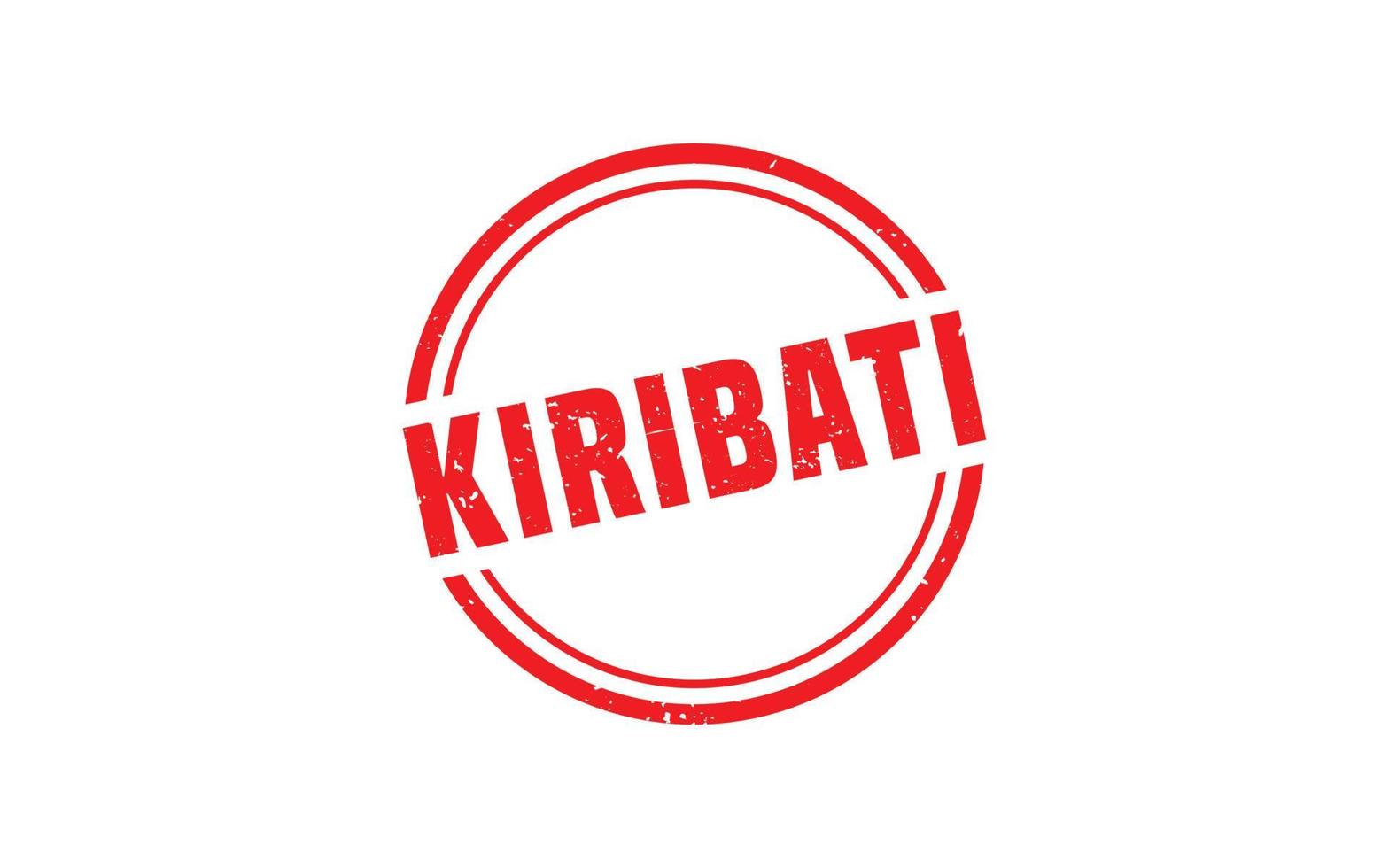 Kiribati postzegel rubber met grunge stijl Aan wit achtergrond vector