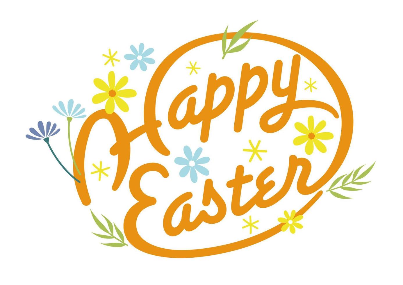 gelukkig Pasen vector kleurrijk symbool logo geïsoleerd Aan een wit achtergrond.