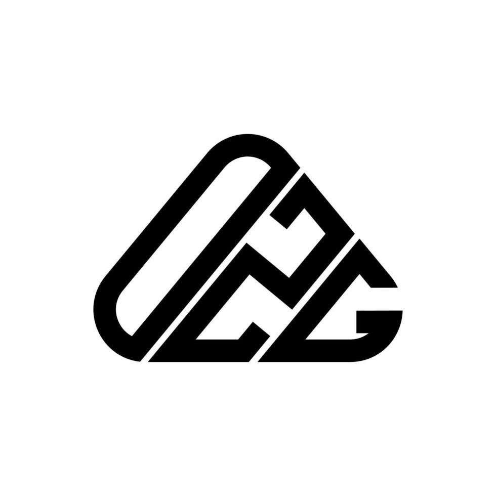 ozg brief logo creatief ontwerp met vector grafisch, ozg gemakkelijk en modern logo.