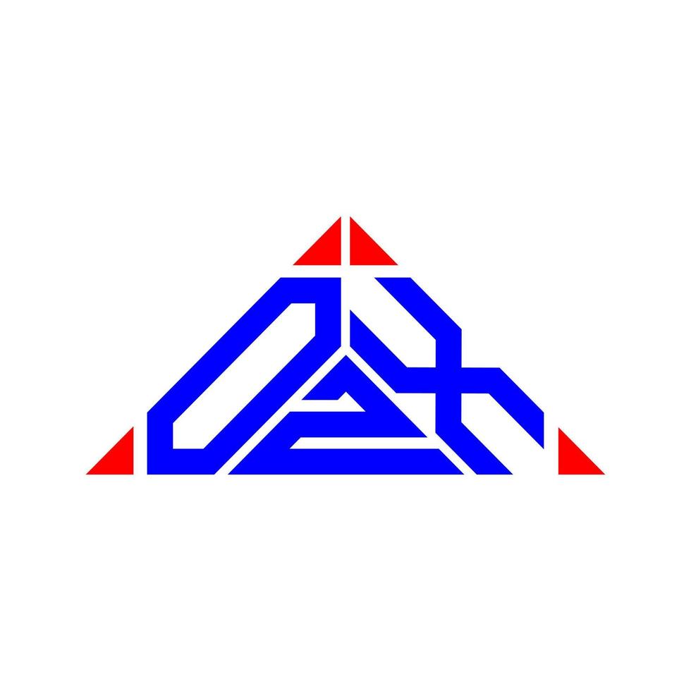 ozx brief logo creatief ontwerp met vector grafisch, ozx gemakkelijk en modern logo.