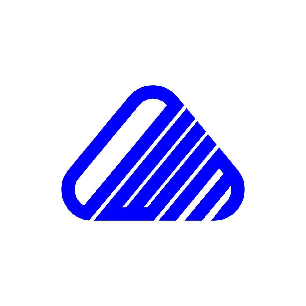 owm brief logo creatief ontwerp met vector grafisch, owm gemakkelijk en modern logo.