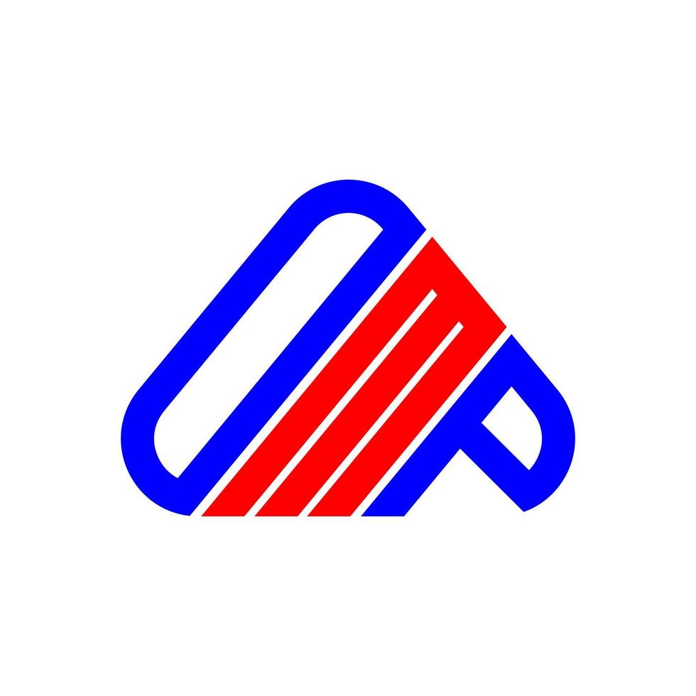 omp brief logo creatief ontwerp met vector grafisch, omp gemakkelijk en modern logo.