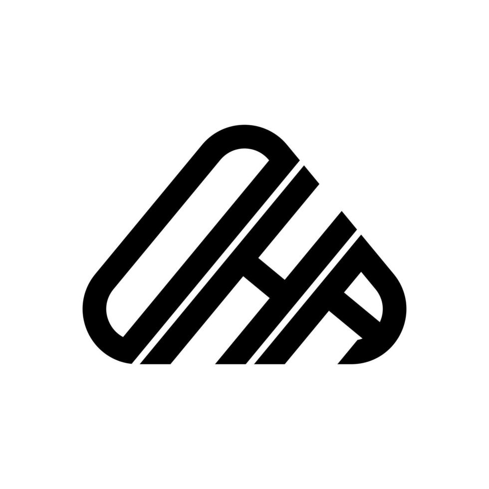 ohja brief logo creatief ontwerp met vector grafisch, ohja gemakkelijk en modern logo.