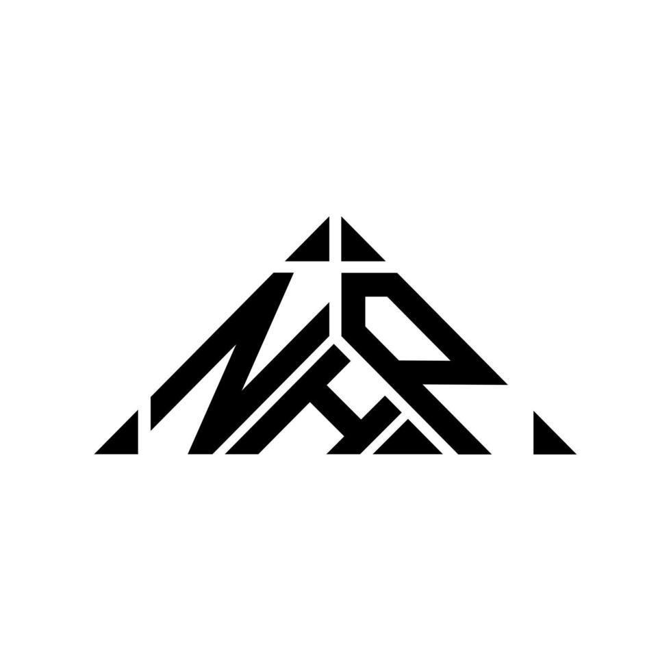 nhp brief logo creatief ontwerp met vector grafisch, nhp gemakkelijk en modern logo.