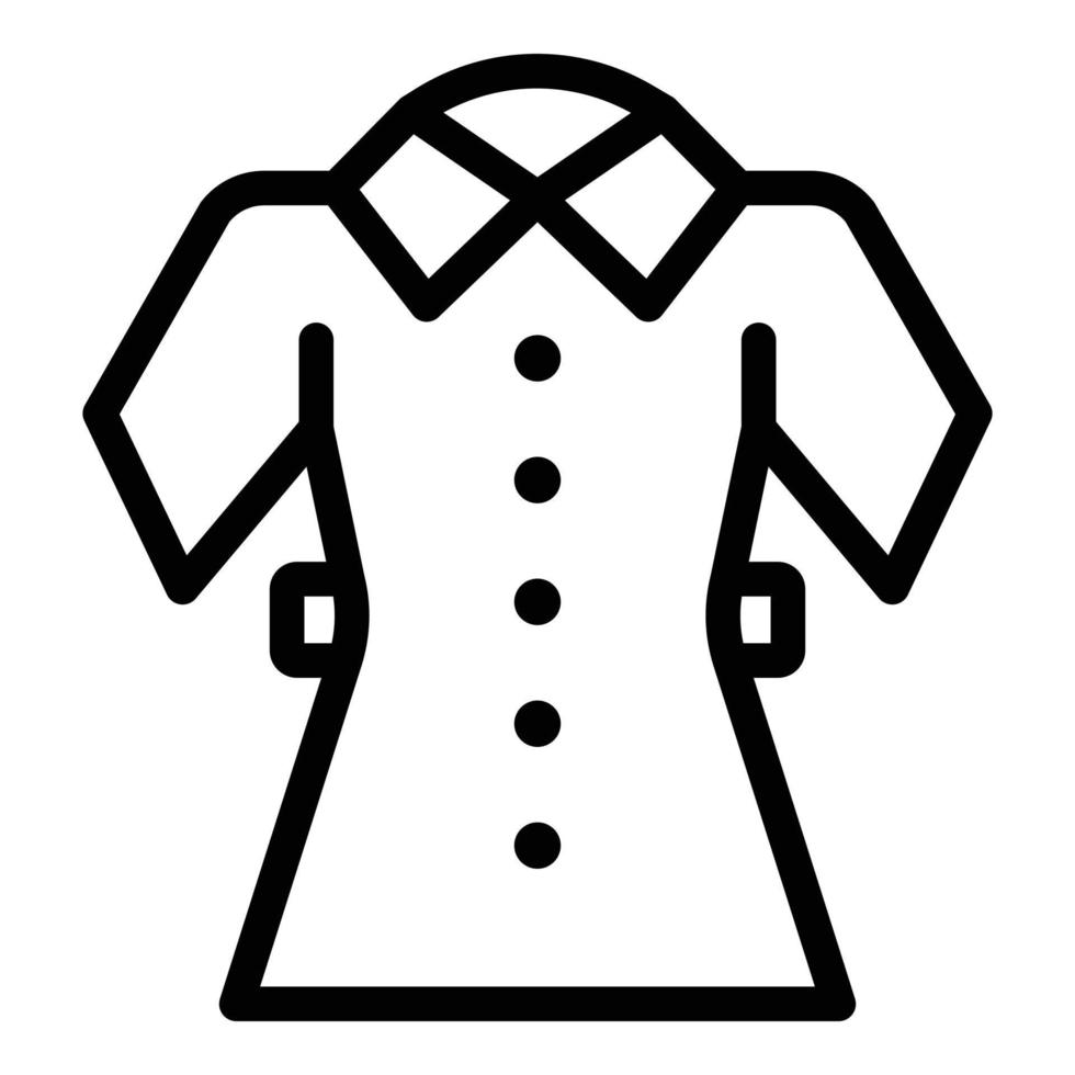school- uniform icoon, schets stijl vector