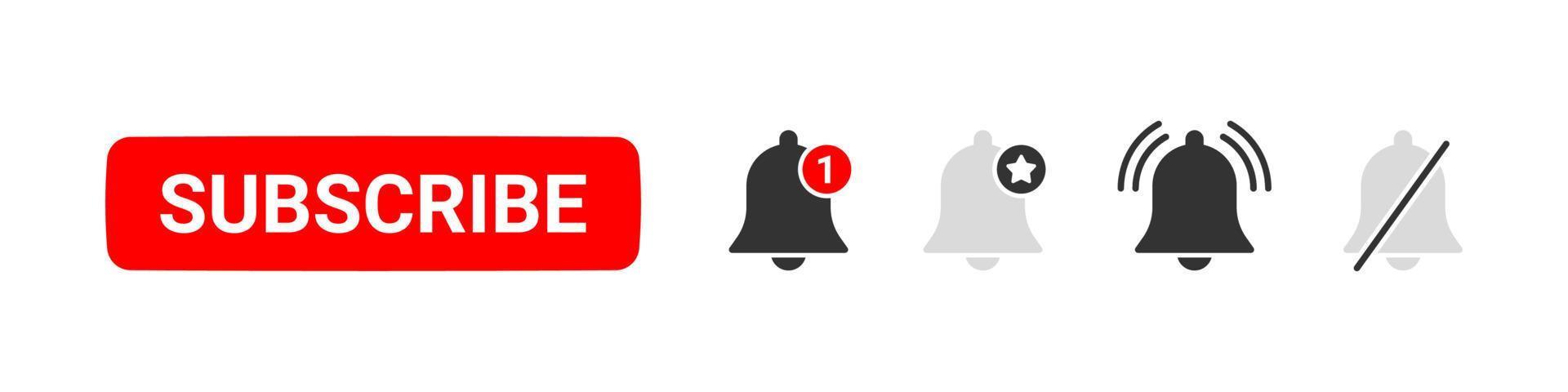 inschrijven knop. inschrijven naar video kanaal, blog en nieuwsbrief. sociaal media concept. vector illustratie