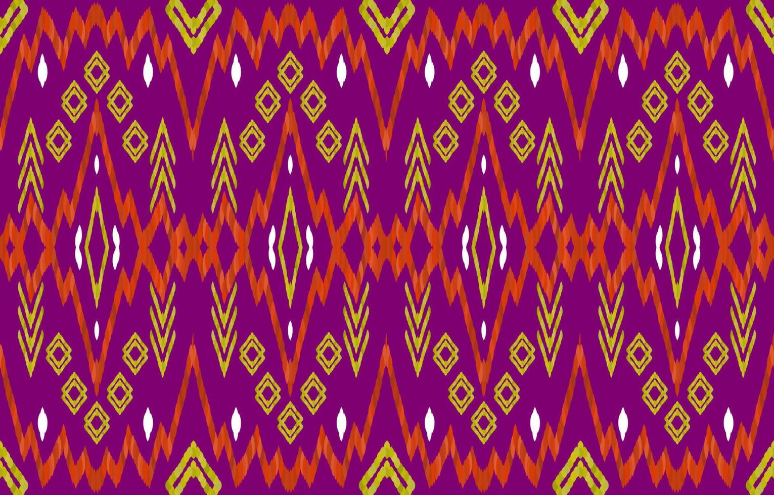 ikat etnisch overladen kleding stof patroon. meetkundig tribal wijnoogst retro Indisch Navajo aztec stijl. ontwerp voor versieren achtergrond, eindeloos textuur, kleding stof, kleding, textiel, borduurwerk. vector illustratie.