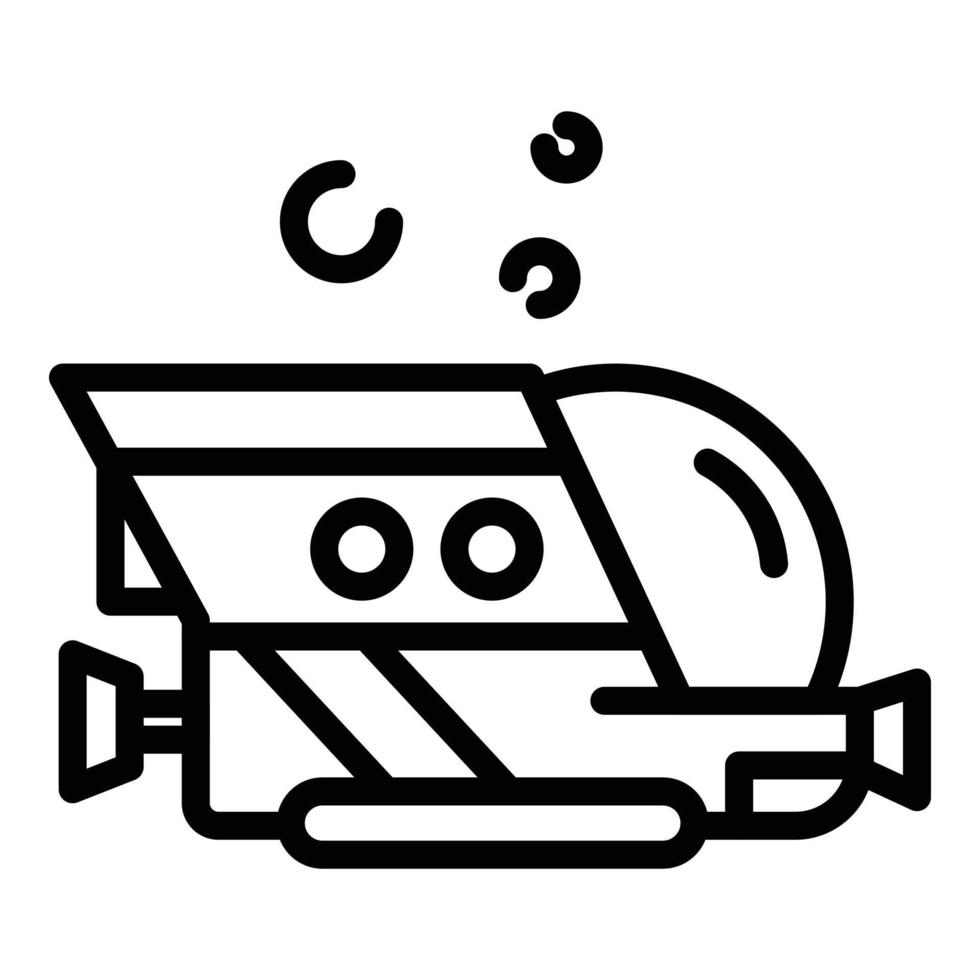 leger bathyscaaf icoon, schets stijl vector