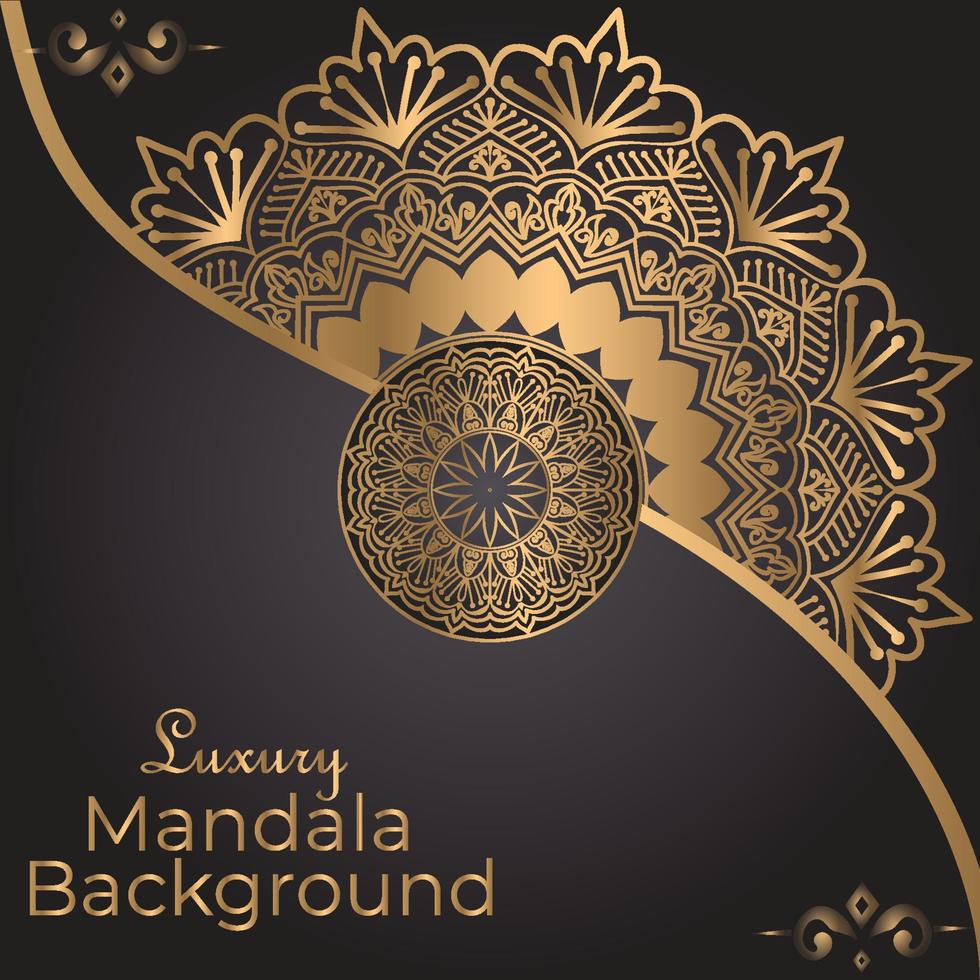 luxe mandala-ontwerp vector