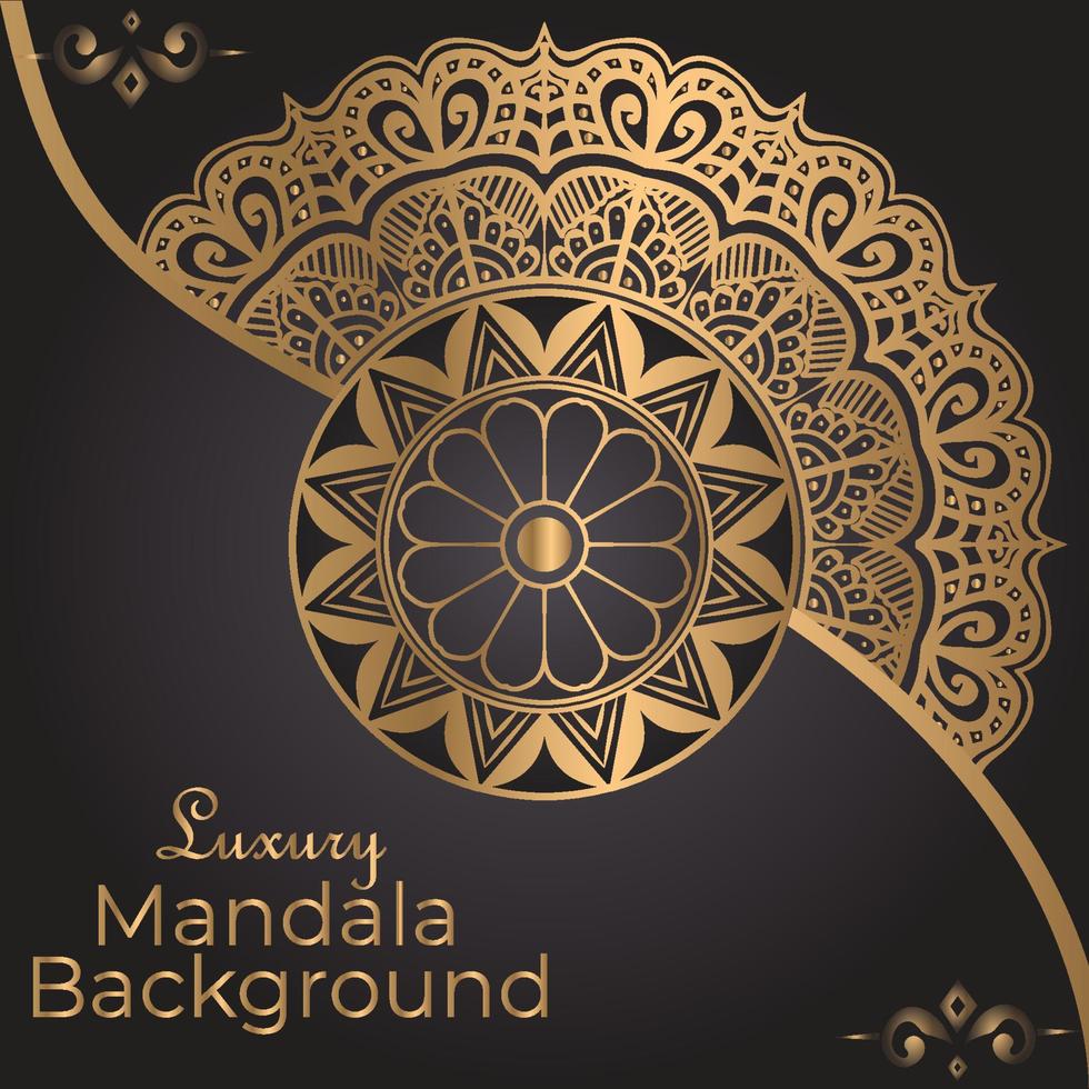 luxe mandala-ontwerp vector