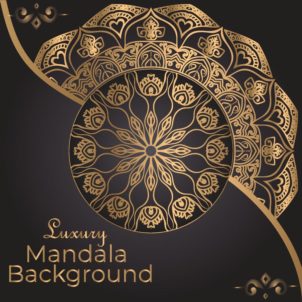 luxe sier mandala ontwerp achtergrond sjabloon vector