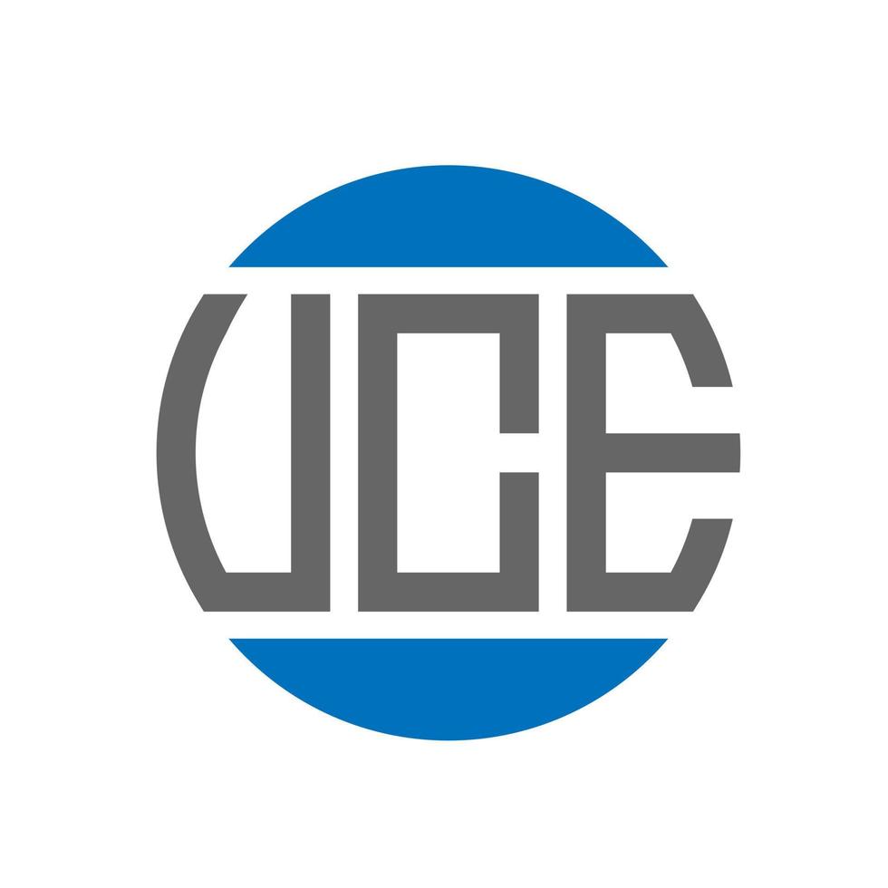 uce brief logo ontwerp Aan wit achtergrond. uce creatief initialen cirkel logo concept. uce brief ontwerp. vector