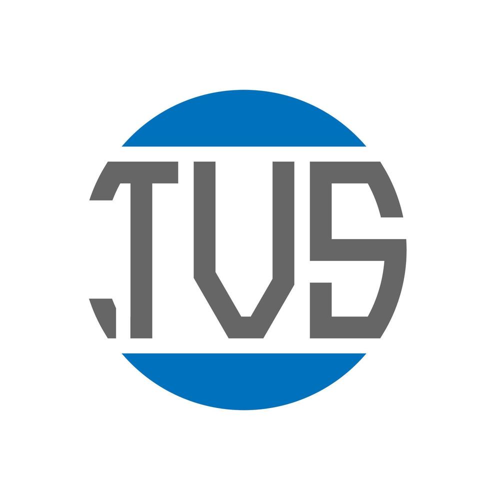 tv's brief logo ontwerp Aan wit achtergrond. tv's creatief initialen cirkel logo concept. tv's brief ontwerp. vector