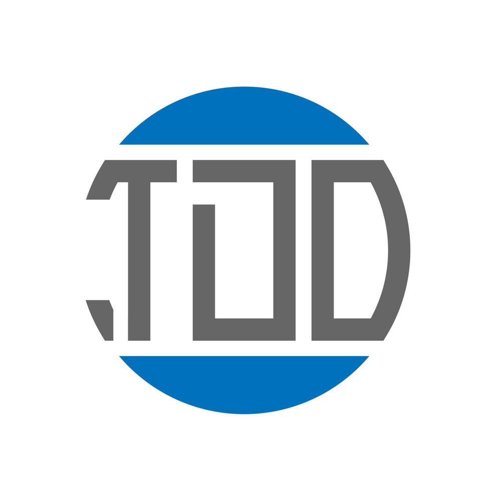 tdo brief logo ontwerp Aan wit achtergrond. tdo creatief initialen cirkel logo concept. tdo brief ontwerp. vector