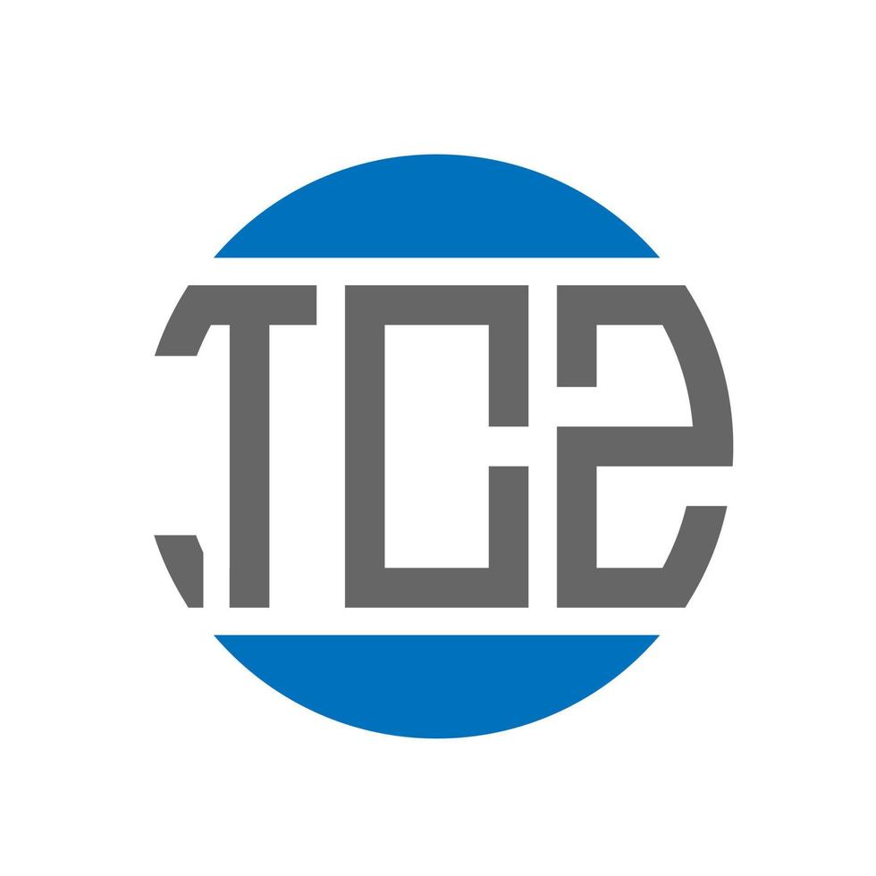tcz brief logo ontwerp Aan wit achtergrond. tcz creatief initialen cirkel logo concept. tcz brief ontwerp. vector