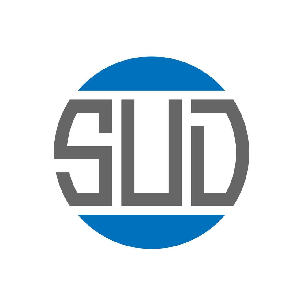 sud brief logo ontwerp Aan wit achtergrond. sud creatief initialen cirkel logo concept. sud brief ontwerp. vector