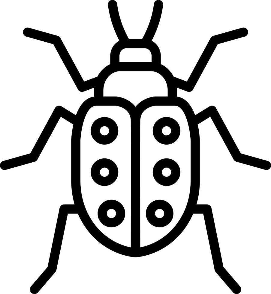 lijn icoon voor bugs vector