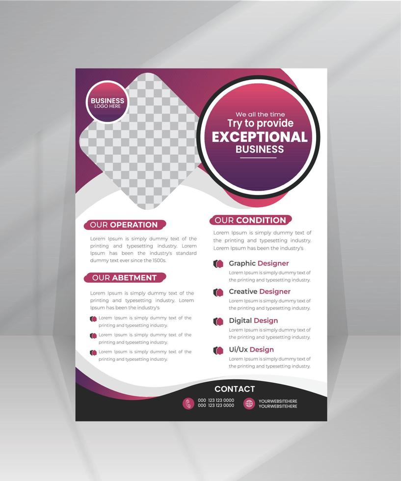 kleurrijk abstract modern reclame folder, poster sjabloon voor multipurpose vector