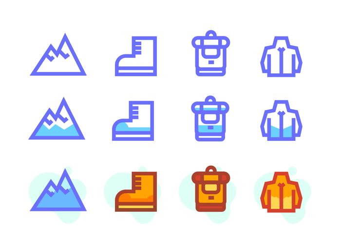 Matterhorn pictogramgids vector
