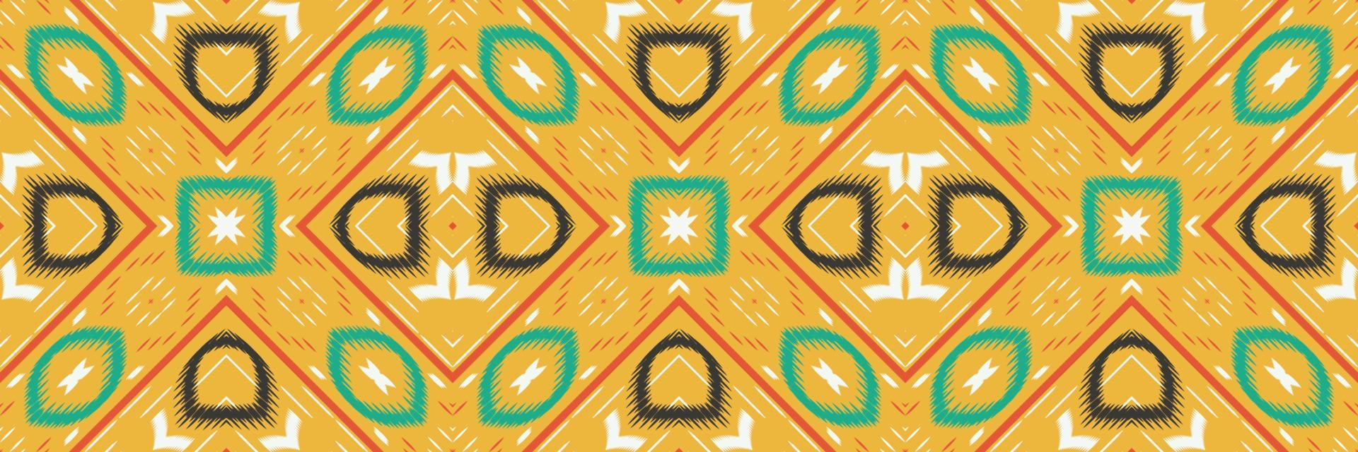 batik textiel etnisch ikat bloem naadloos patroon digitaal vector ontwerp voor afdrukken Saree kurti Borneo kleding stof grens borstel symbolen stalen ontwerper