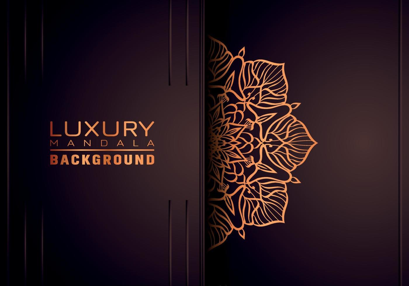 luxe sier mandala logo achtergrond, arabesk stijl. vector