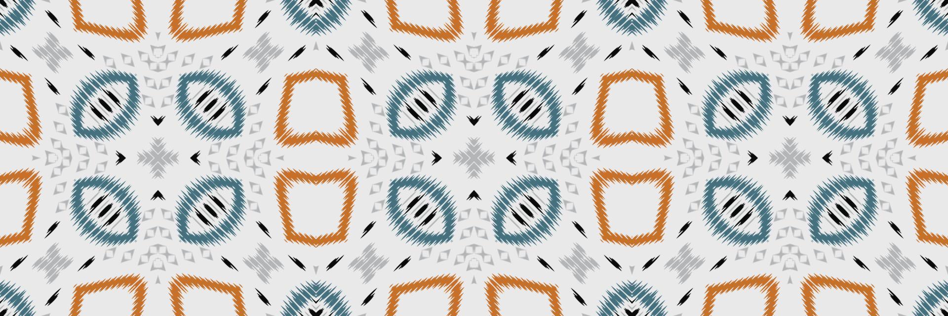batik textiel etnisch ikat bloemen naadloos patroon digitaal vector ontwerp voor afdrukken Saree kurti Borneo kleding stof grens borstel symbolen stalen partij slijtage